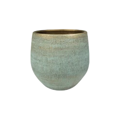 Bloempot Ryan - D31 X H28cm - Shiny Blue