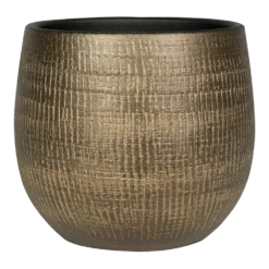 Bloempot Ryan - D26 X H26cm - Shiny Gold