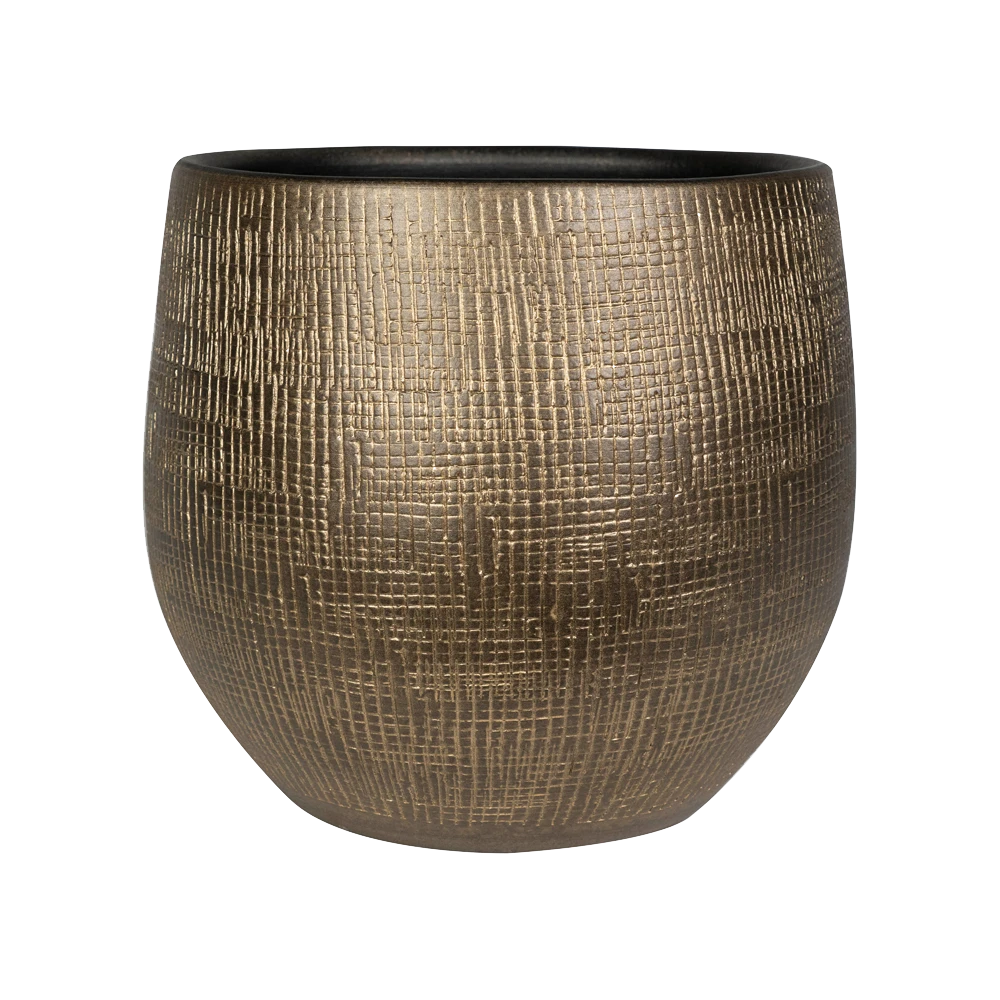 Bloempot Ryan - D31 X H28cm - Shiny Gold