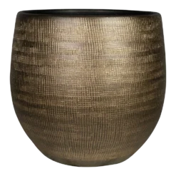 Bloempot Ryan - D42 X H38cm - Shiny Gold