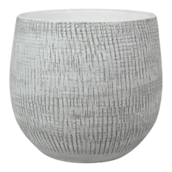 Bloempot Ryan - D22 X H20cm - White Black