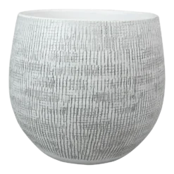 Bloempot Ryan - D36 X H32cm - White Black