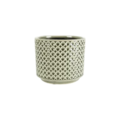 Bloempot Thies - D17 X H15cm - Olijf Groen