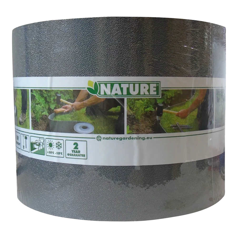 Tuinborderrand PE Grijs 3mm - 10x0,15m - Nature - Afbeelding 4
