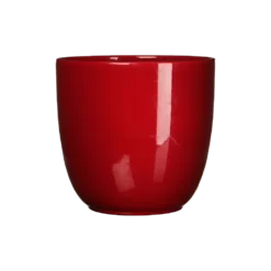 Bloempot Tusca - D25 X H23cm - Donkerrood