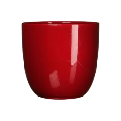 Bloempot Tusca - D28 X H25cm - Donkerrood