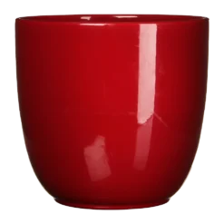 Bloempot Tusca - D39 X H34.5cm - Donkerrood