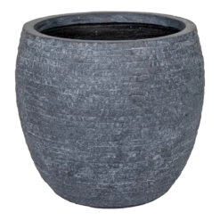 Bloempot Utah Bullet - D44 X H39 - Donkergrijs