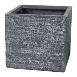 Plantenbak Utah Cubi - L44 X B44 X H38.5cm - Donkergrijs