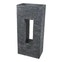 Plantenbak Utah Partition Window - L45 X B27 X H96cm - Donkergrijs