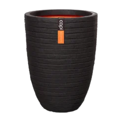 Capi Bloempot Nature Elegant Row NL - D34 X H47cm - Zwart